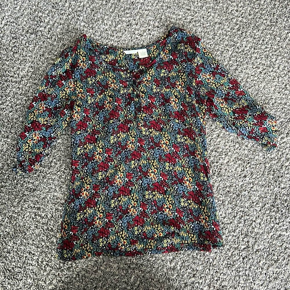 Maurices Floral Blouse, Size Small